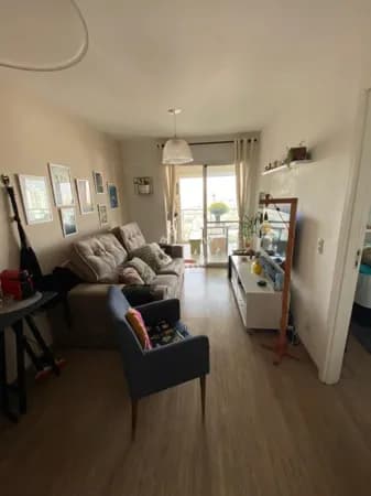 Apartamento mobiliado na Vila Mascote, com 53m², 1 dormitório, varanda envidraçada. 1 vaga!