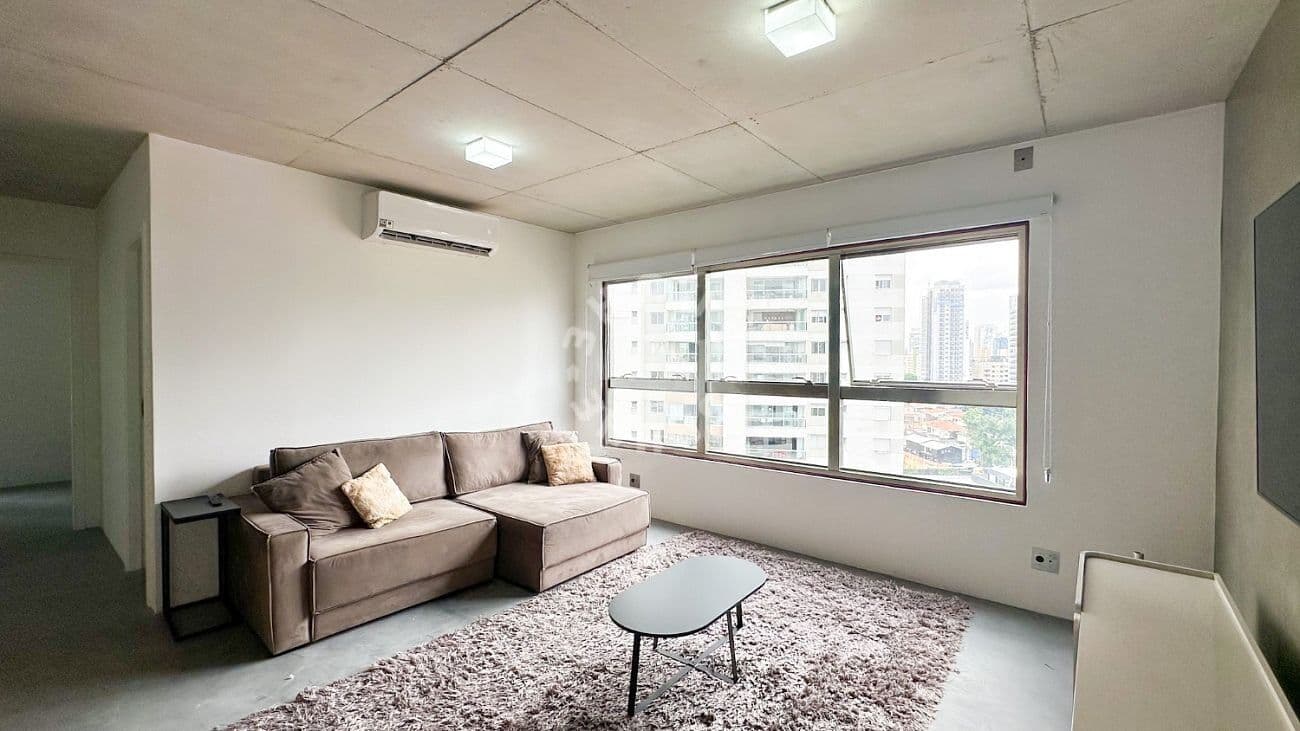 Apartamento no Brooklin, com 70m², 2 dormitórios, living amplo. 1 vaga de garagem!