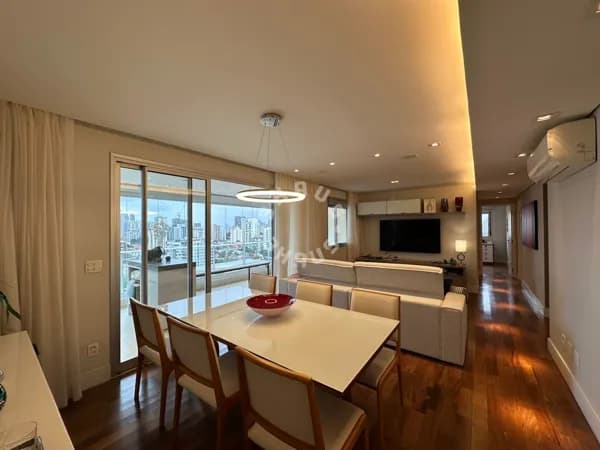 Apartamento de 105m², com 2 suítes, varanda gourmet + 2 vagas de garagem + no Brooklin - SP