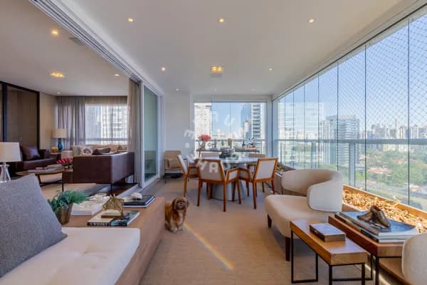 Apartamento no Brooklin com 225m², 3 suítes, varanda gourmet. 4 vagas + depósito!