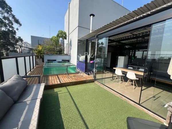 Cobertura Duplex de 140m², com 1 suíte, piscina, churrasqueira. 3 vagas no Morumbi!