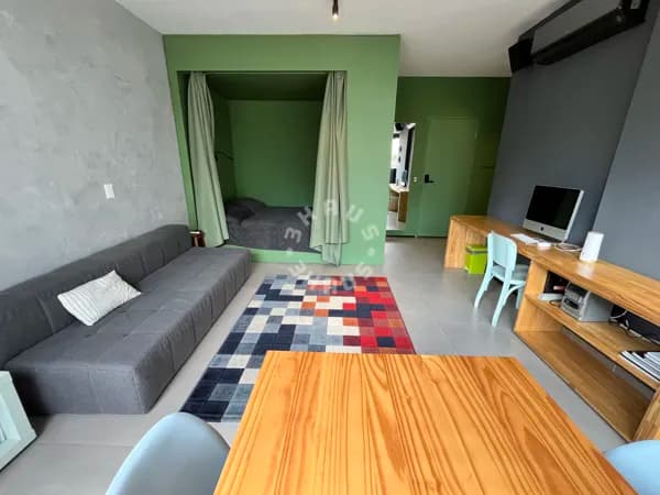 Studio de 33m² em Higienópolis, mobiliado, com 01 dormitório, 01 banheiro social, ar condicionado.