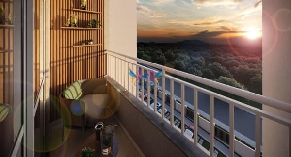 Apartamento com sacada