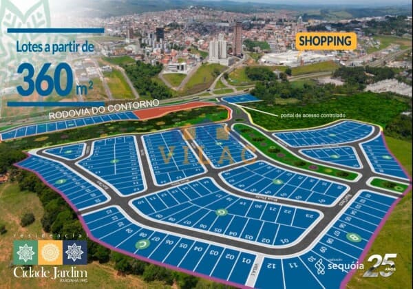 Loteamento Condomínio Fechado - Cidade Jardim em Varginha