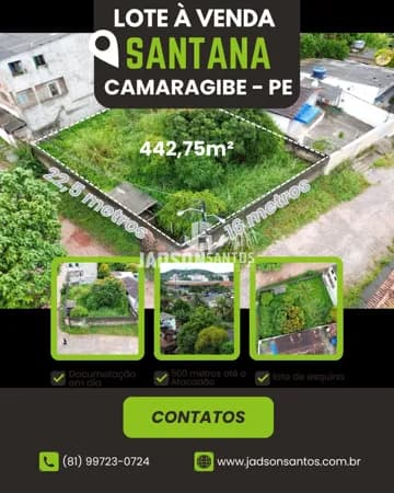 Terreno em Santana, Camaragibe/PE