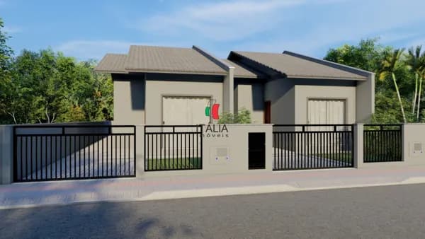 LINDA CASA COM 2 DORMITÓRIOS BAIRRO LAGEADO BAIXO EM GUABIRUBA.