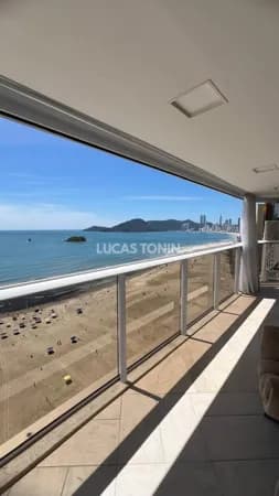 Apartamento Mobiliado 4 Suítes e 3 Vagas Maria Eduarda Frente Mar Balneário Camboriú