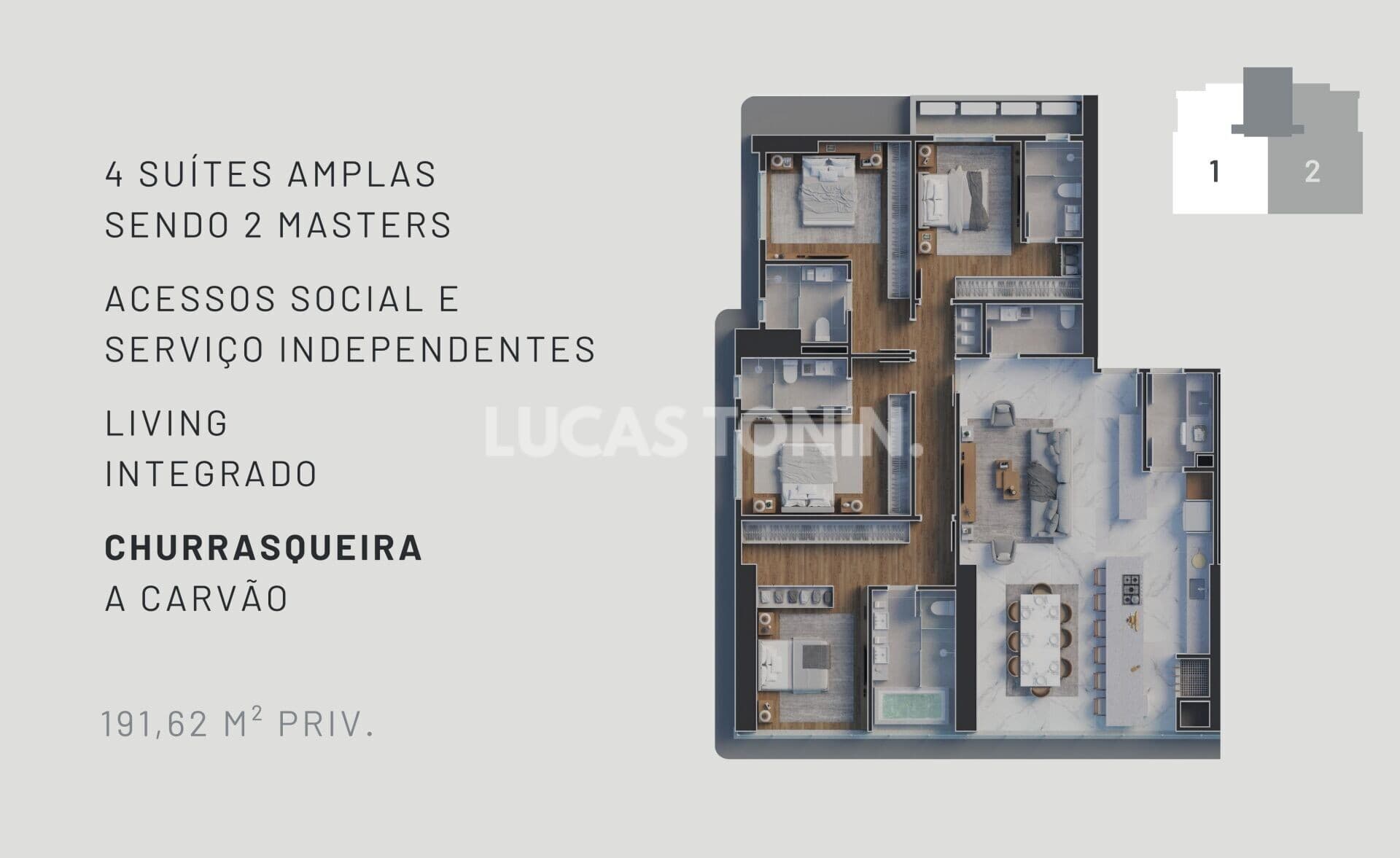 Apartamento Pré Lançamento Alvin 101 191m² 4 Suítes 3 Vagas Centro de Balneário