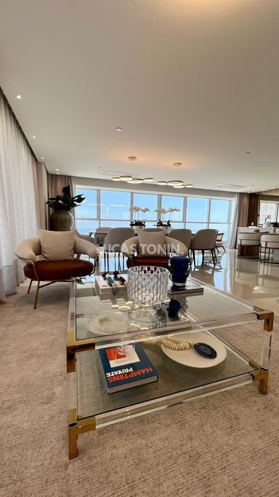 Apartamento Frente Mar Epic Tower Pé na Areia 4 Suítes 6 Vagas Andar Alto Barra Sul