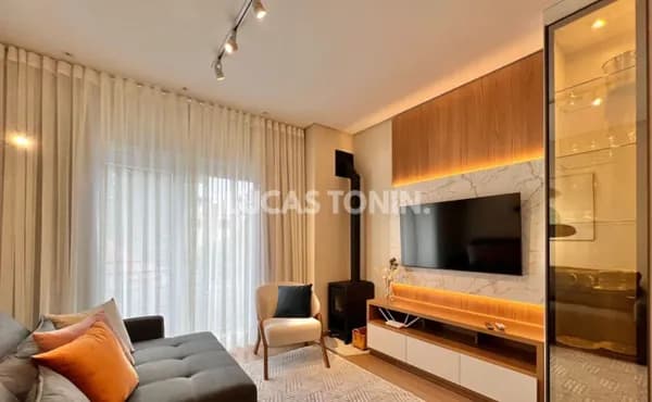 Apartamento Mobiliado 1 Suíte e 1 Vaga Edifício Essence no Floresta Gramado