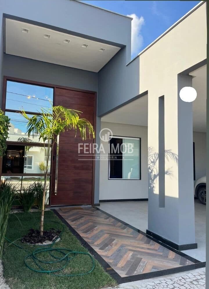 Casa 3 /4 sendo 1 suíte com closet em condomínio fechado - Porteira fechada, no Bairro Sim, em Feira de Santana