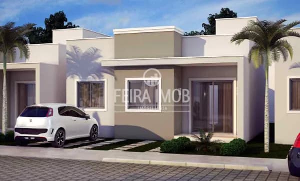 CASA 3/4 COM 1 SUITE EM CONDOMINIO NO BAIRRO SIM