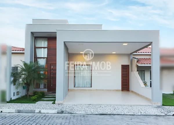 Casa 3/4 em condomínio 3/4 com suíte no sim