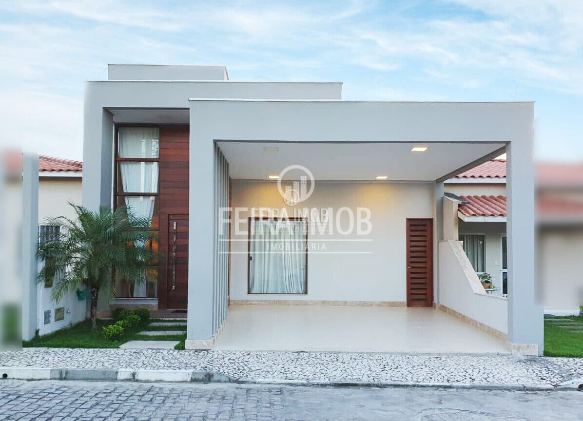 Casa 3/4 em condomínio 3/4 com suíte no sim