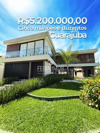 Casa 5 suítes de Alto Padrão à Venda em Guarajuba a 200m da Praia | Condomínio Paraíso