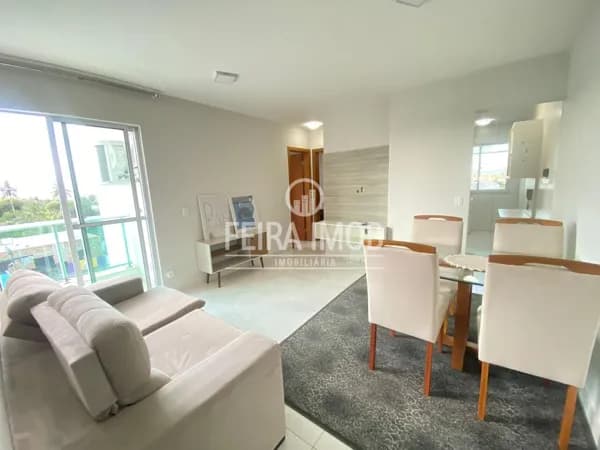 Apartamento 2/4 com suíte, no sim Aluguel no Condomínio Claudio Dorea | Mobiliado