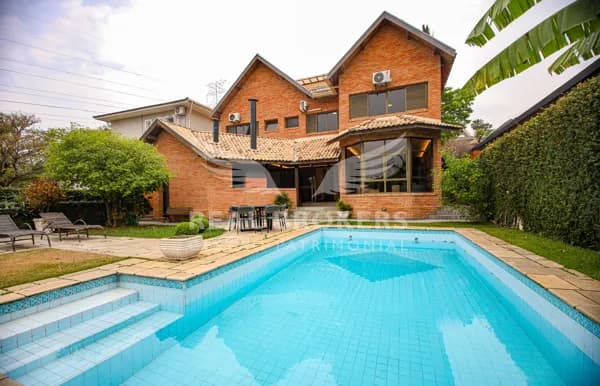 Linda casa com vista permanente para a mata com 4 suítes à venda em Alphaville