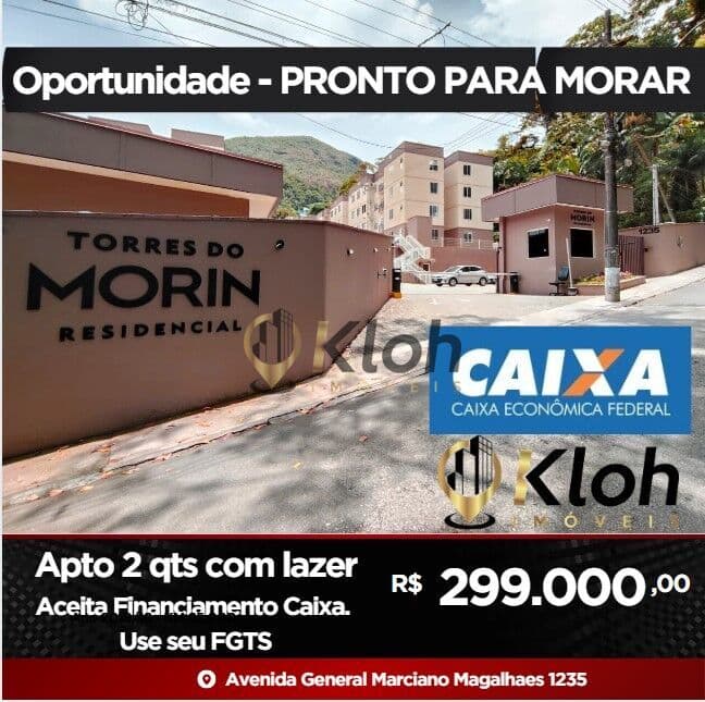Torres do Morin - Apto novissimo, 2 qts, garagem e lazer no condominio