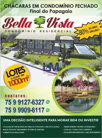 Chácara Condominio Fechado Bella Vista