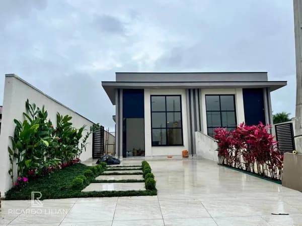 Casa nova com 3 Suítes, Pé Direito Alto, Cozinha Gourmet e Piscina Privativa no Condomínio Morada da Praia em Boraceia!