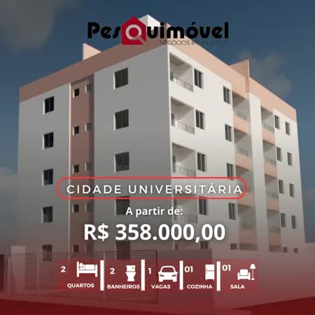 Apartamento em João Pessoa - Jardim Cidade Universitária