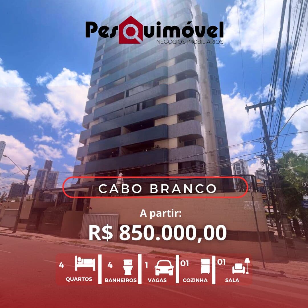 Apartamento em João Pessoa - Cabo Branco