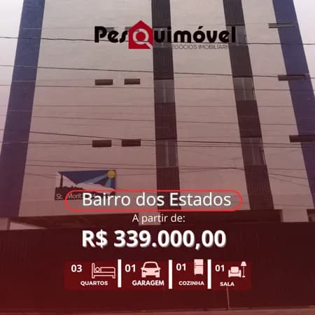 Apartamento em João Pessoa - Bairro dos Estados