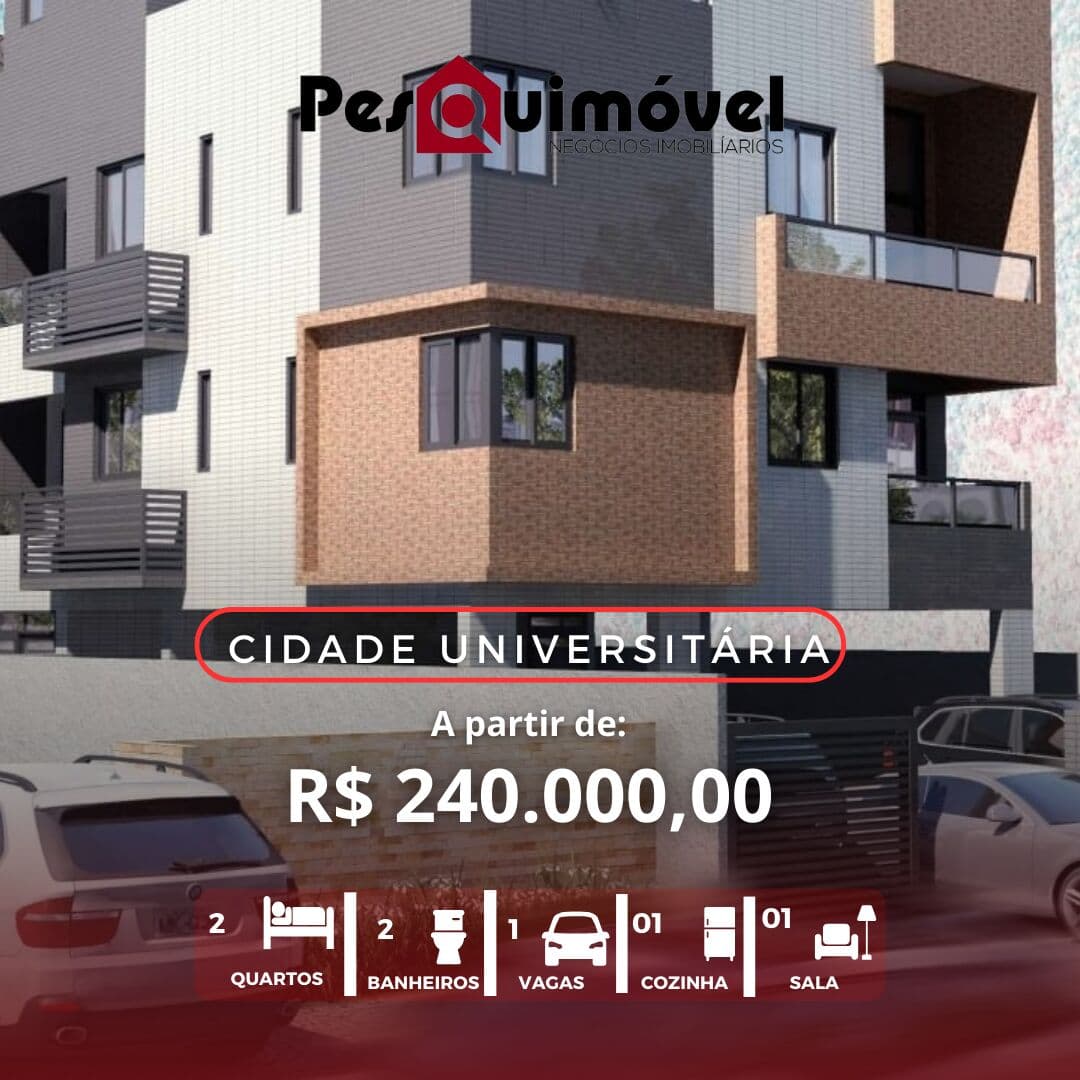 Apartamento em João Pessoa - Jardim Cidade Universitária