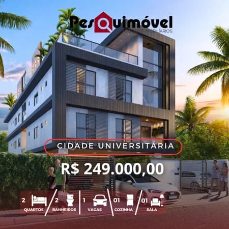 Apartamento em João Pessoa - Jardim Cidade Universitária