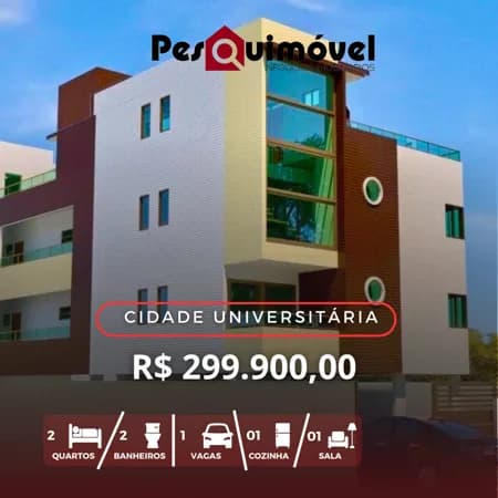 Apartamento em João Pessoa - Jardim Cidade Universitária