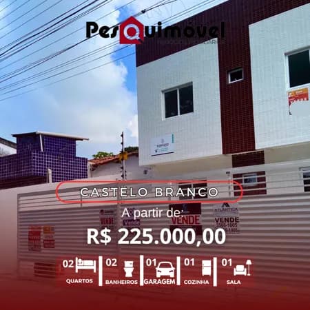 Apartamento em João Pessoa - Castelo Branco