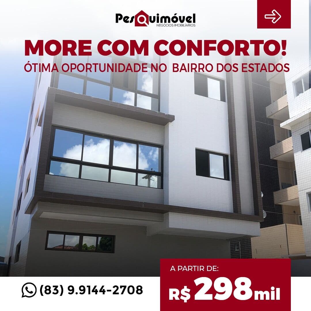 Apartamento em João Pessoa - Bairro dos Estados