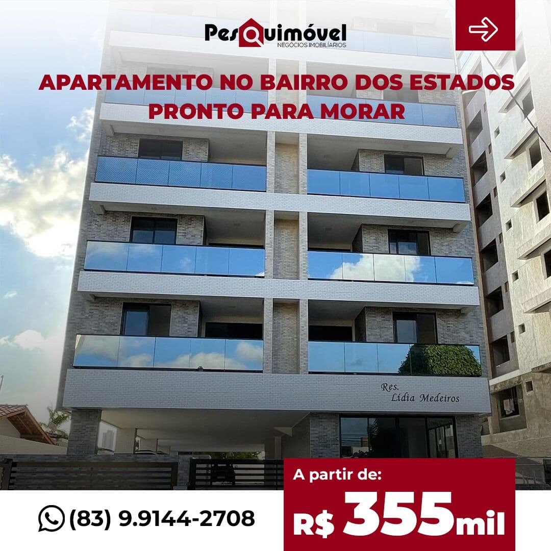 Apartamento em João Pessoa - Bairro dos Estados