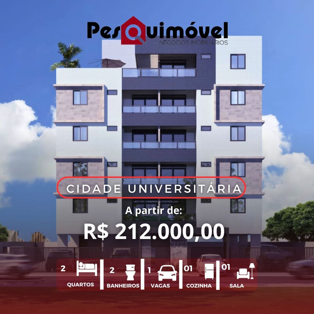 Apartamento em João Pessoa - Jardim Cidade Universitária
