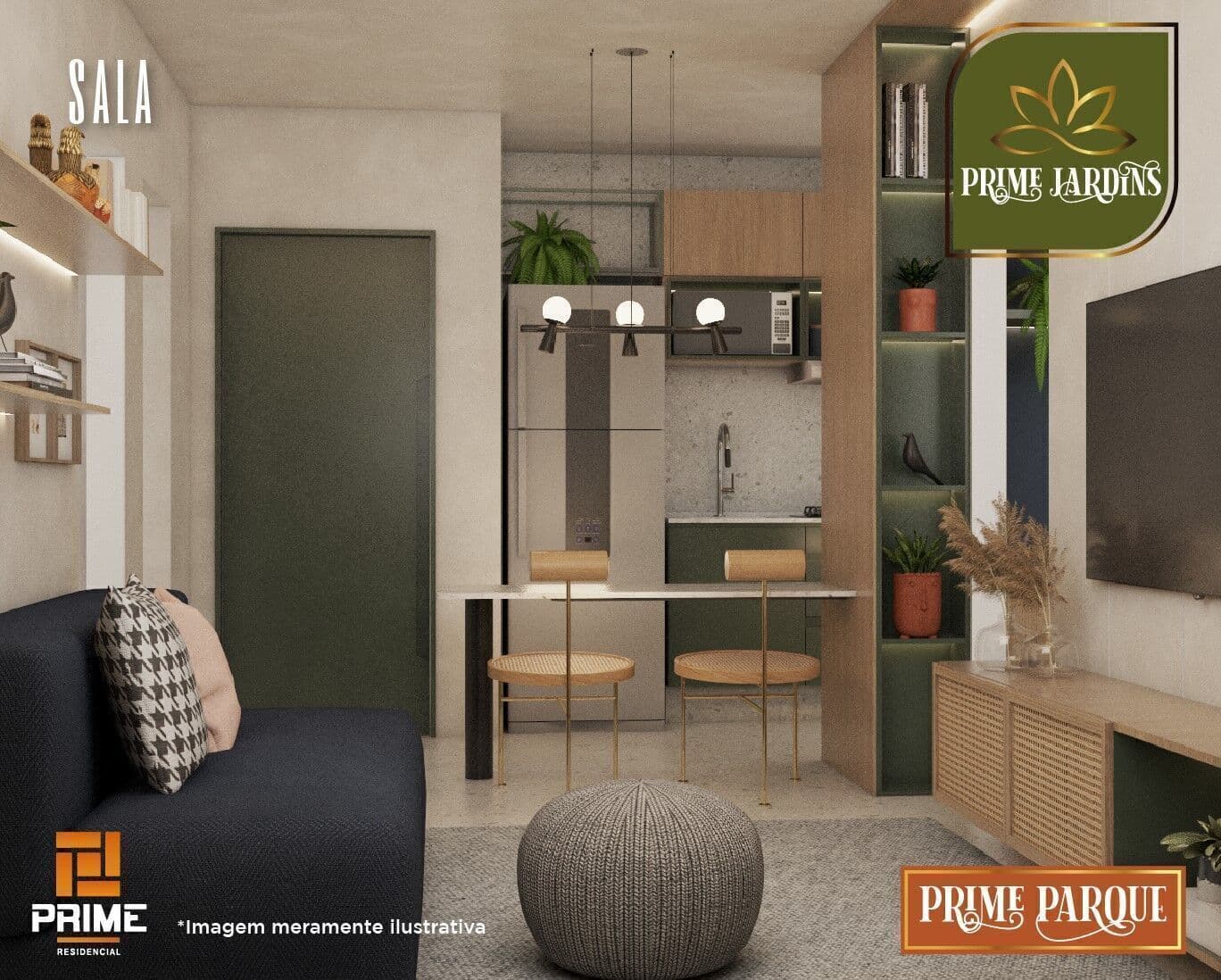 Prime Parque -Um lar que oferece o equilíbrio perfeit o entre sofisticação e aconchego
