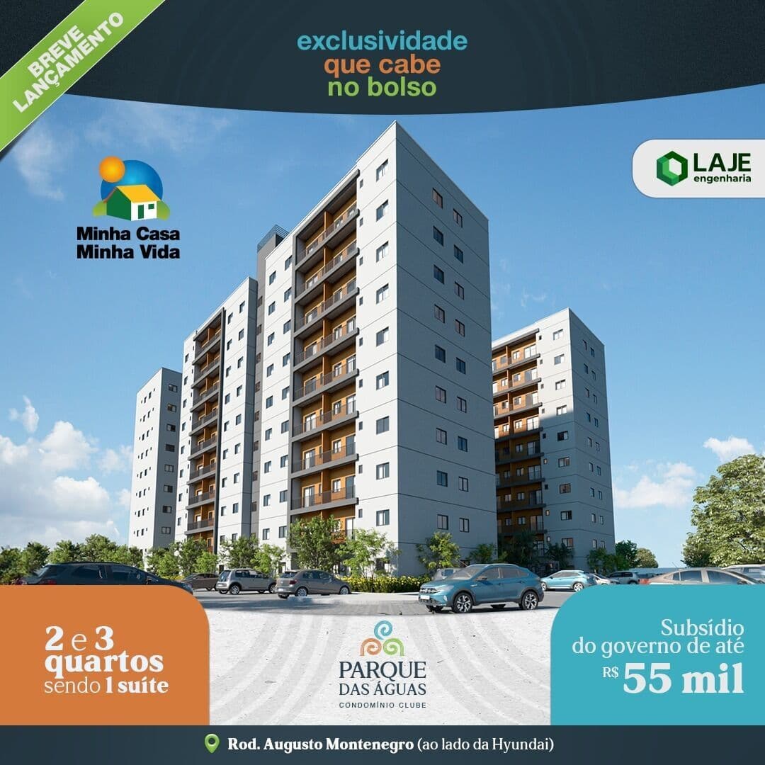 Parque das Águas - Oportunidade com facilidades pelo minha casa minha vida