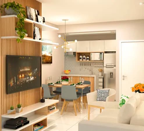 PORTO REAL - Apartamento 2 ou 3 quartos com 1 vagas de garagem 73