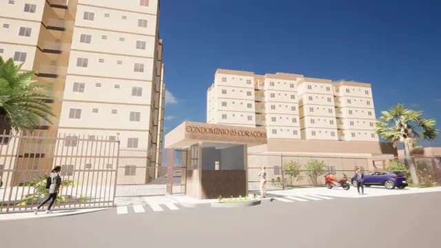 RESIDENCIAL 3 CORAÇÕES - 2 E 3 QUARTOS, 1 OU 2 VAGAS - AO LADO DA SANTA FE