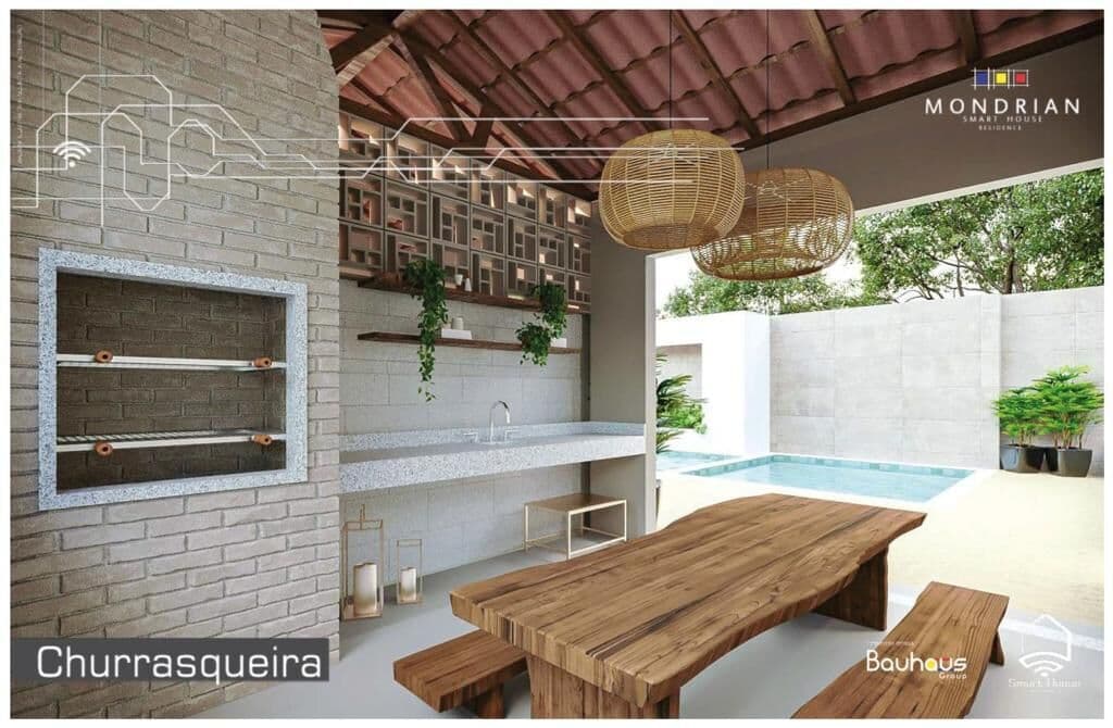 MONDRIAN SMART HOUSE - CASAS DE CONDOMINIO COM 3 QUARTOS E QUINTAL