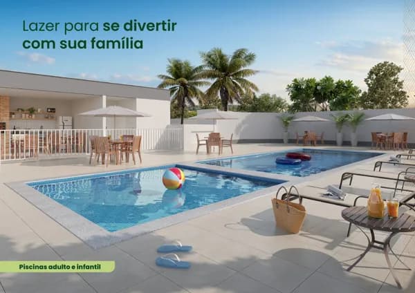 IDEAL LIBERDADE – Condomínio com Piscina e Churrasqueira