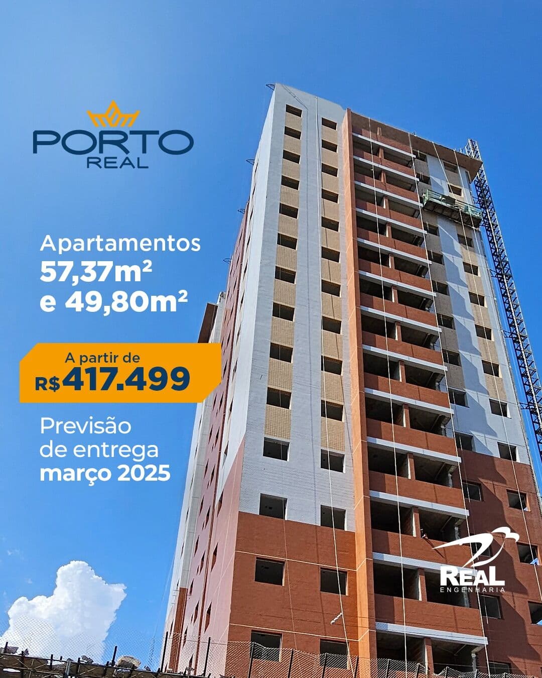 EDIFICIO PORTO REAL NO BAIRRO DA PEDREIRA - REAL ENGENHARIA 3