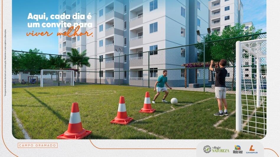 Village Natureza – 2 Quartos em localização privilegiada próximo ao Parque Shopping