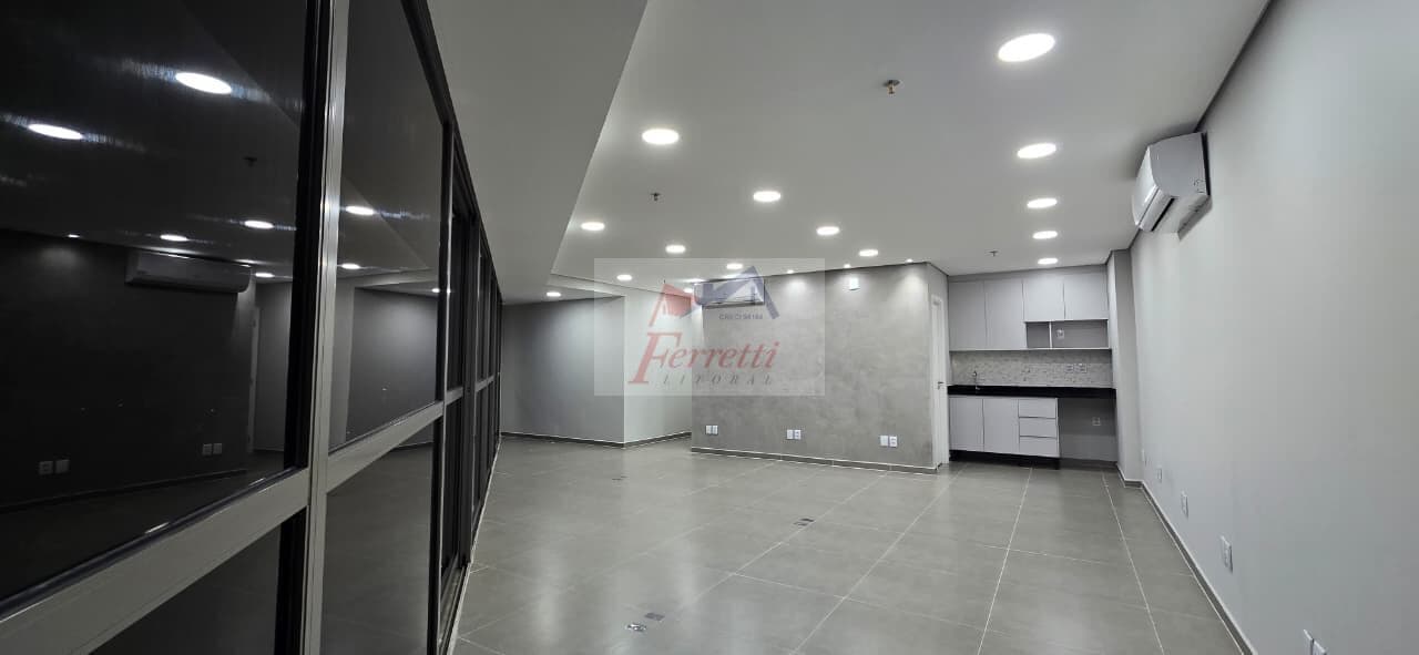 Sala comercial pronta para trabalhar com 71,79 m² Em edifício de frente para o Porto de Santos /SP