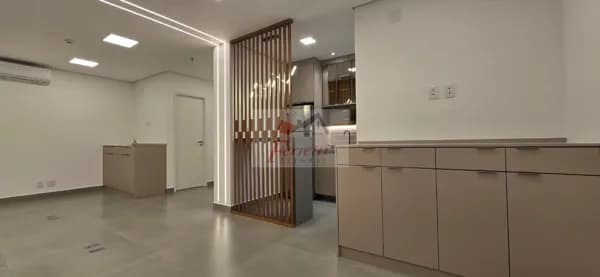 Sala com 84,28 m² pronta para trabalhar com 2 vagas de garagem para locação em Valongo, Santos/SP