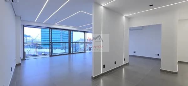 Sala com 84,28 m² pronta para trabalhar com 2 vagas de garagem para locação em Valongo, Santos/SP