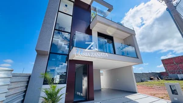 Sobrado em Condomínio 3 suites, em Costeira, São José dos Pinhais/PR