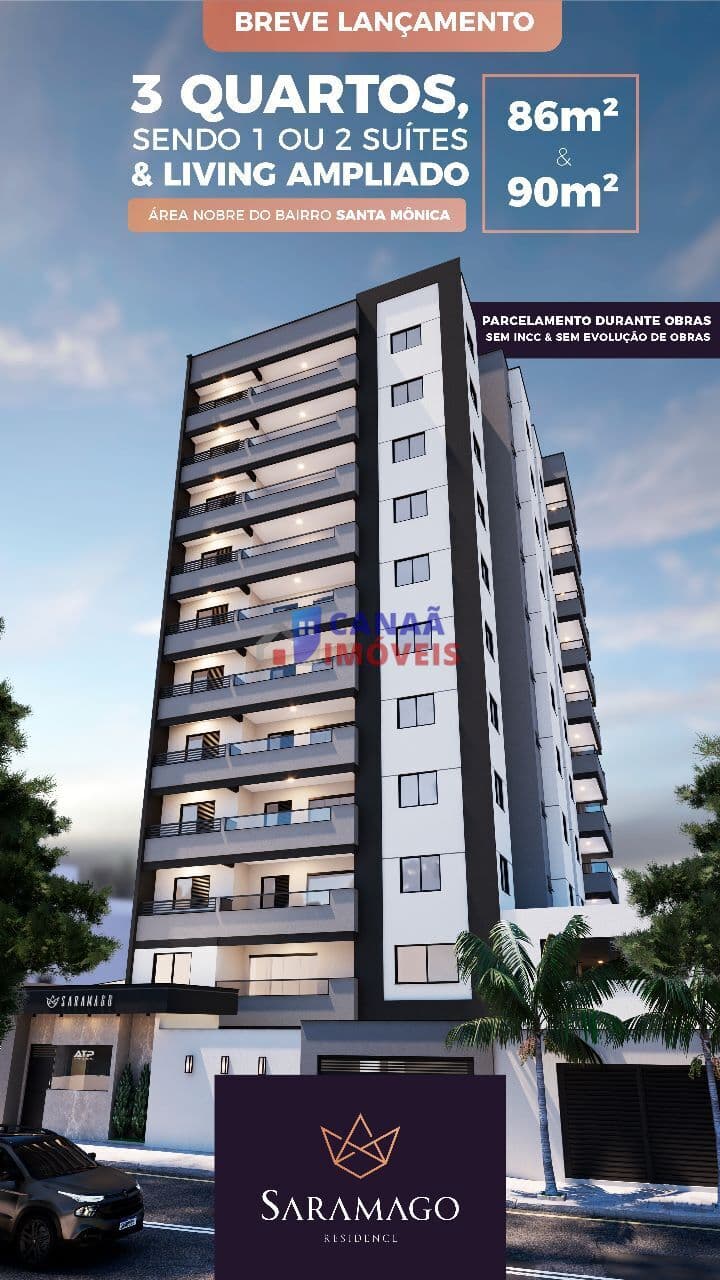 Apartamento Alto Padrão, 3 quartos 86 e 90 metros - Santa Mônica