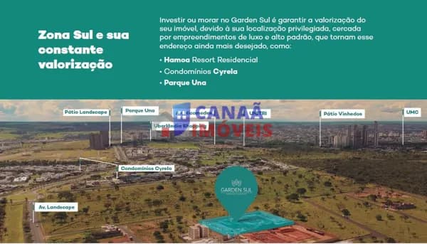 Garden Sul - Apartamentos 2 quartos 1 suíte c/ piscina aquecida, na zona sul