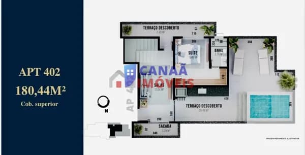 Cobertura Dúlpex alto padrão com 4 quartos, 2 suítes, SPA