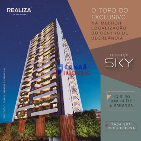Apartamento 2 quartos c/ 1 suíte no centro *Terraço Sky*